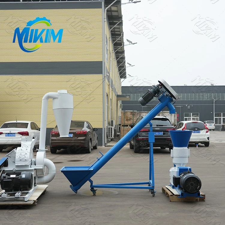 300-500kg/h Small Flat Die Biofuel Sawdust Pellet Production Line For Home Use factory